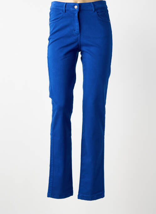 Pantalon slim stretch taille normale bleu SAINT JAMES femme