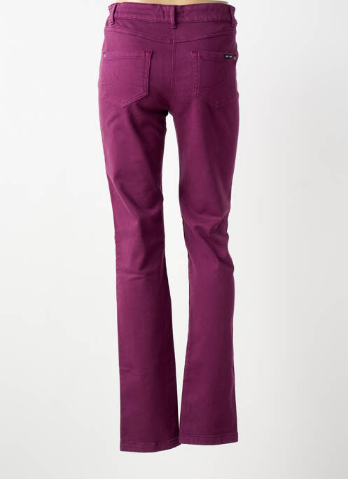 Pantalon slim stretch taille normale violet SAINT JAMES femme