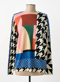 Pull col rond manches longues bleu JEI'S BY LETIZIA DENARO femme