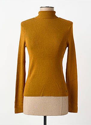Sous-pull coupe cintrée manches longues jaune SURKANA femme