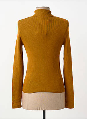 Sous-pull col col montant manches longues jaune SURKANA femme