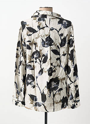 Blouse imprimé fantaisie manches longues gris SIGNATURE femme