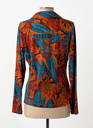 Chemisier coupe cintrée manches longues marron SURKANA femme