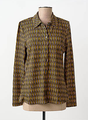 Chemisier coupe cintrée manches longues jaune SURKANA femme