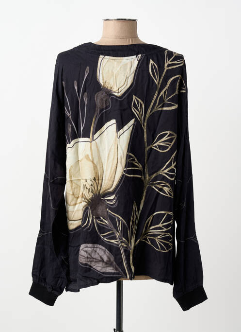 Top imprimé fantaisie manches longues noir NÜ femme