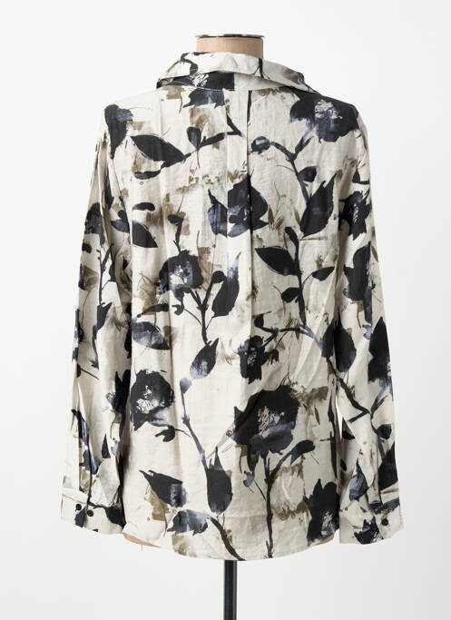 Blouse imprimé fantaisie manches longues gris SIGNATURE femme