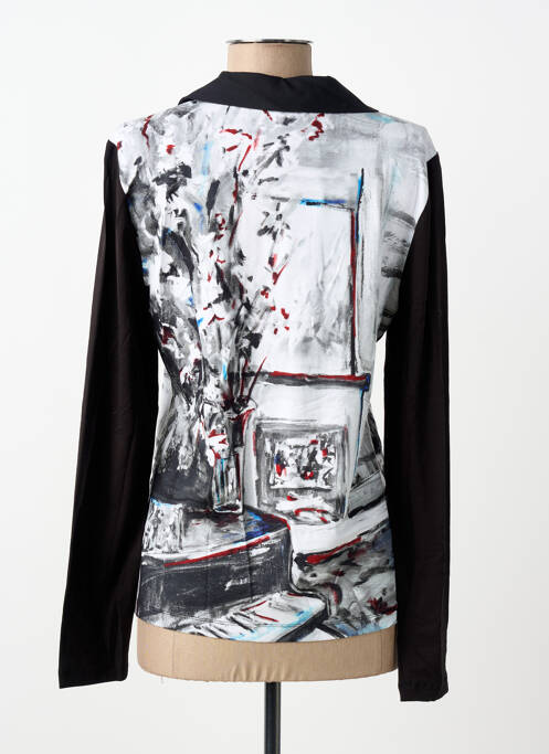 Polo noir DOLCEZZA femme