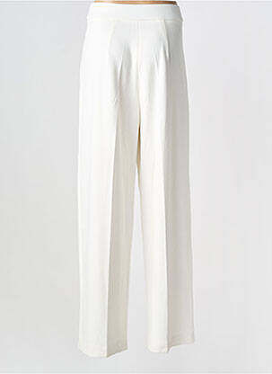 Pantalon droit taille élastique blanc RAFFAELLO ROSSI femme