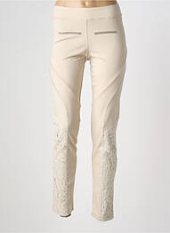 Legging taille élastique beige ELISA CAVALETTI femme