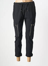 Pantacourt taille élastique noir NÜ femme