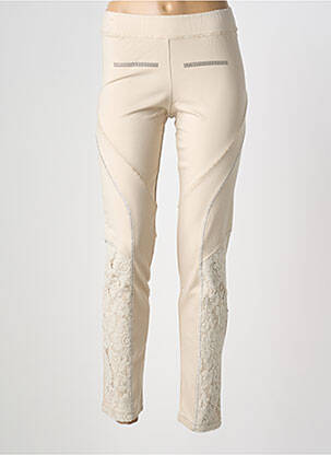Legging taille élastique beige ELISA CAVALETTI femme