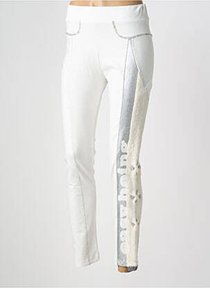 Legging taille élastique blanc ELISA CAVALETTI femme