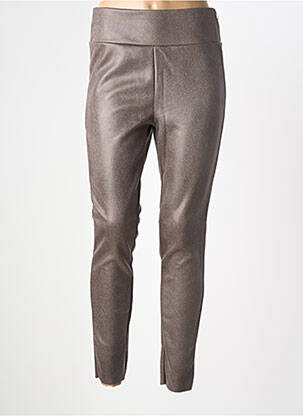 Legging taille élastique marron YSABEL MORA femme