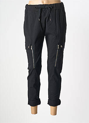 Pantacourt taille élastique noir NÜ femme