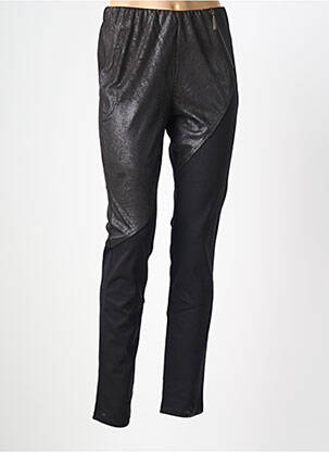 Pantalon slim taille élastique noir NÜ femme