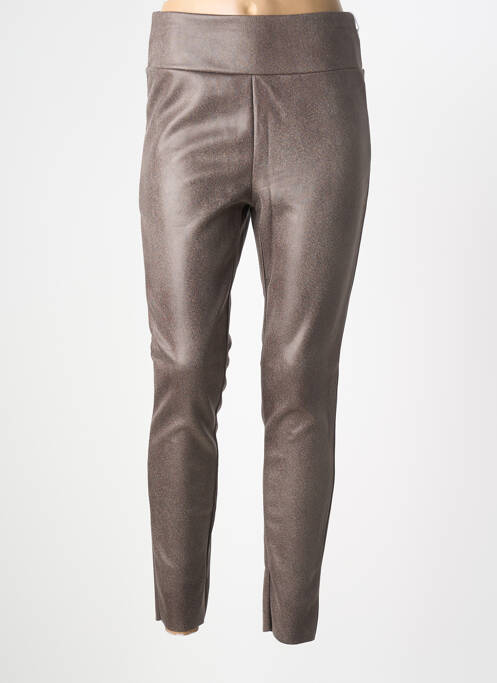 Legging taille élastique marron YSABEL MORA femme