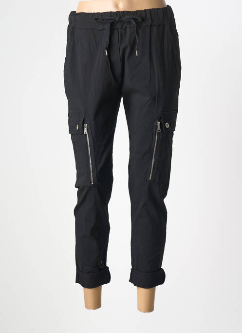 Pantacourt taille élastique noir NÜ femme