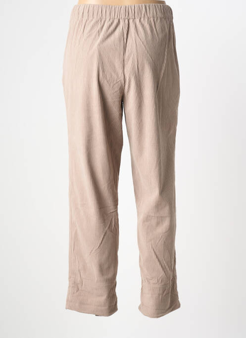 Pantalon droit taille élastique beige ZHRILL femme
