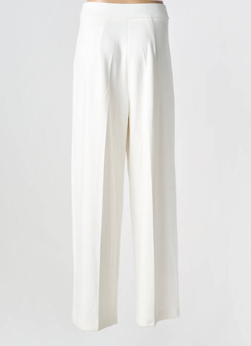 Pantalon droit taille élastique blanc RAFFAELLO ROSSI femme