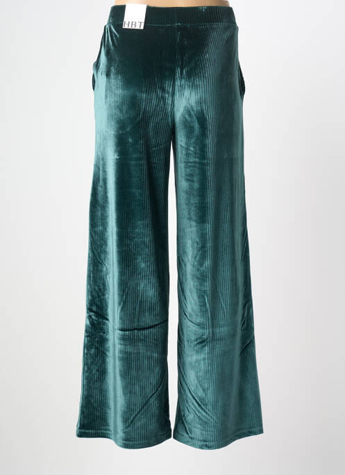 Pantalon flare taille élastique vert HBT femme