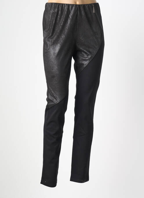 Pantalon slim taille élastique noir NÜ femme