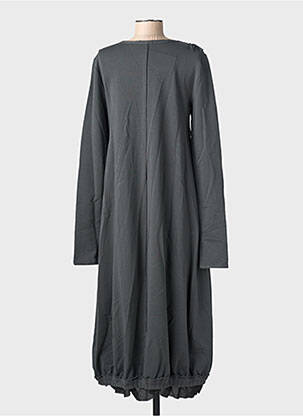Robe longue manches longues manches longues gris KEDZIOREK femme