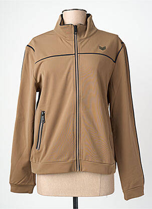Veste casual coupe droite marron HBT femme
