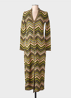 Robe longue manches longues manches longues vert SURKANA femme