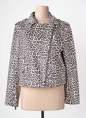 Veste casual coupe droite beige RINO & PELLE femme