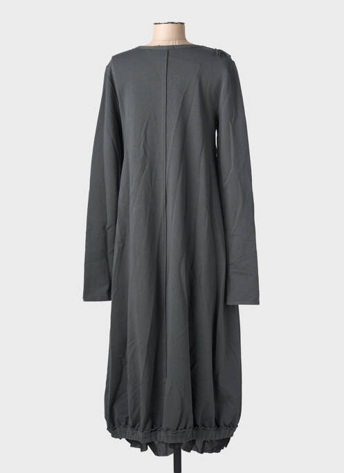 Robe longue manches longues manches longues gris KEDZIOREK femme