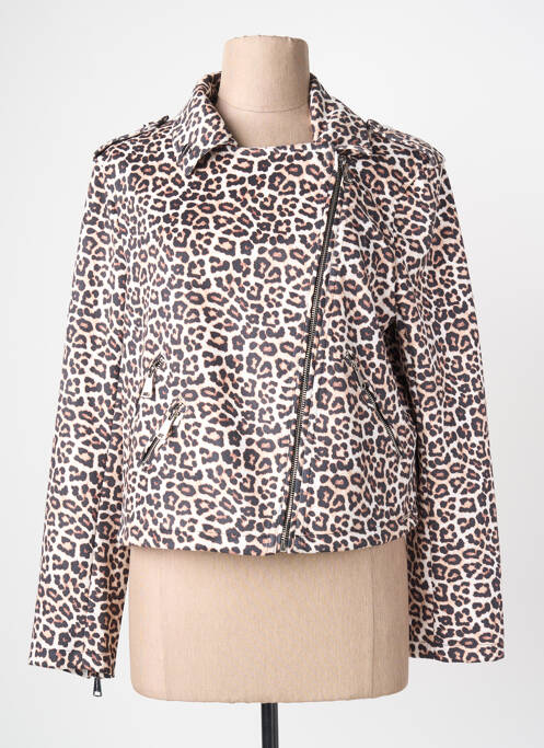 Veste casual coupe droite beige RINO & PELLE femme