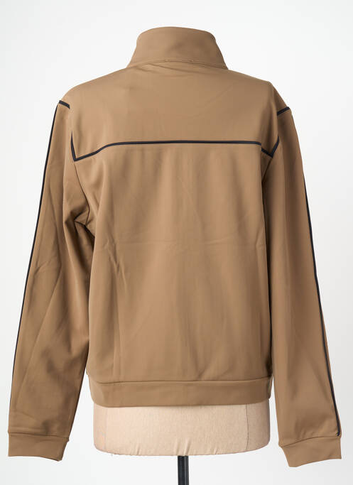 Veste casual coupe droite marron HBT femme