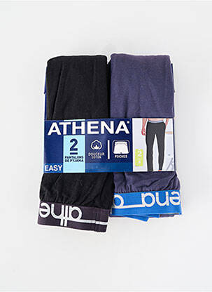 Pyjama tissage jersey noir ATHENA homme