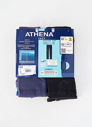 Pyjama tissage jersey noir ATHENA homme