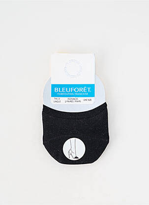 Chaussettes stretch noir BLEU FORET femme