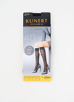 Chaussettes stretch noir KUNERT femme
