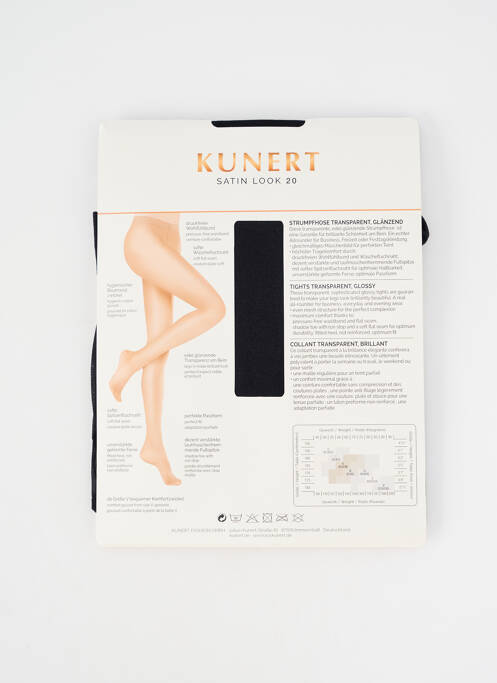 Collants stretch noir KUNERT femme