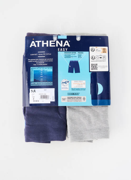Pyjashort bleu ATHENA homme