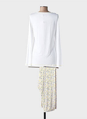 Pyjama tissage jersey blanc BISBIGLI femme