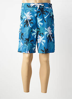 Short de bain tissage popeline bleu ATHENA homme