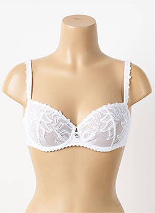 Soutien-gorge effet matière satinée haut soutien-gorge emboitant blanc LOUISA BRACQ femme