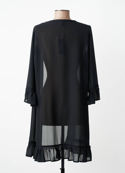 Déshabillé manches longues noir PIEGE femme