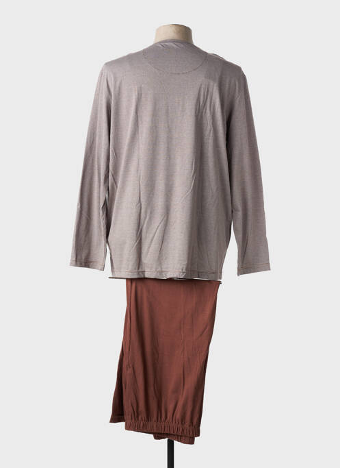 Pyjama col rond marron EMINENCE homme