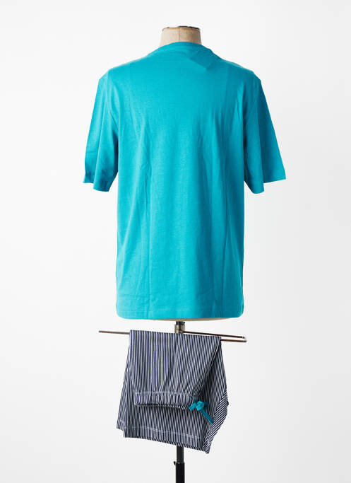 Pyjashort col rond bleu EMINENCE homme