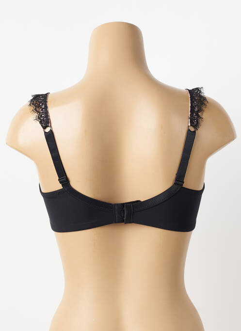 Soutien-gorge effet matière satinée haut soutien-gorge emboitant noir PIEGE femme