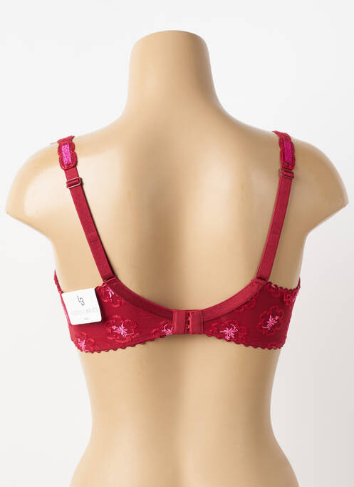 Soutien-gorge effet matière satinée haut soutien-gorge emboitant rouge LOUISA BRACQ femme