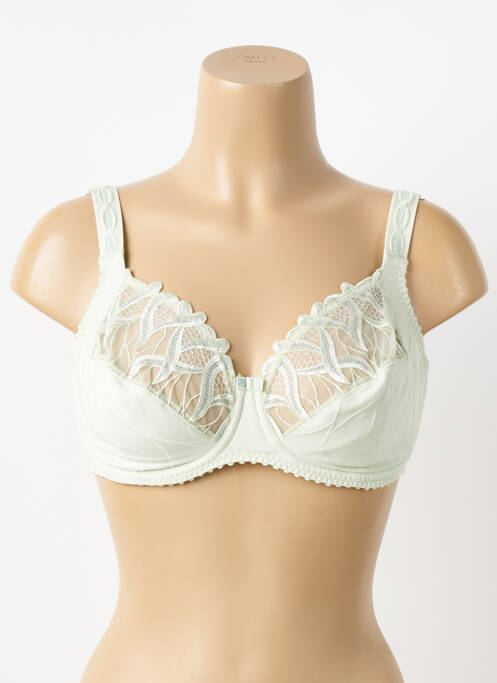 Soutien-gorge effet matière satinée haut soutien-gorge emboitant vert LOUISA BRACQ femme