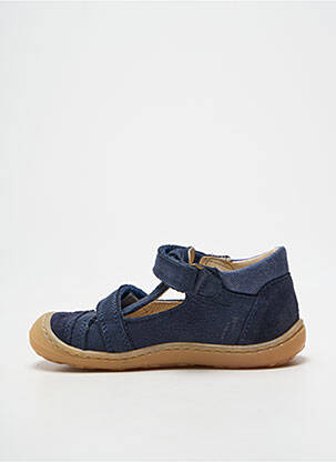 Bottillons fermeture scratch bout rond bleu BOPY garçon