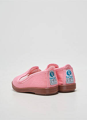 Chaussons/pantoufles bout rond bout rond rose ROAL fille
