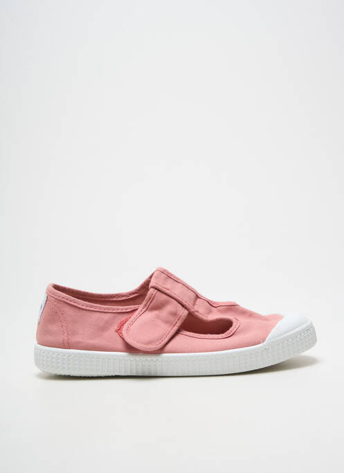 Baskets semelle amovible bout rond rose POTOMAC fille